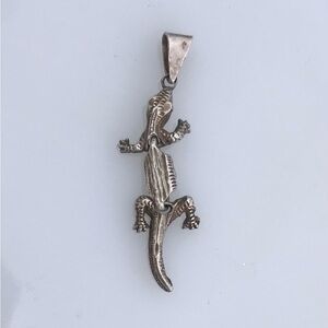 925 silver lizard movable pendant